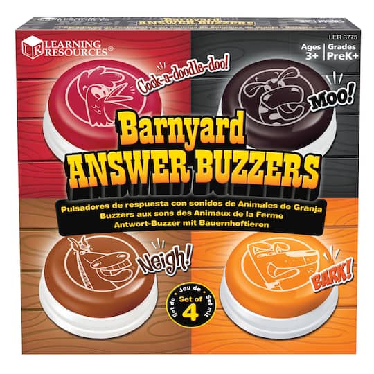 Learning Resources&#xAE; Barnyard Answer Buzzers Set